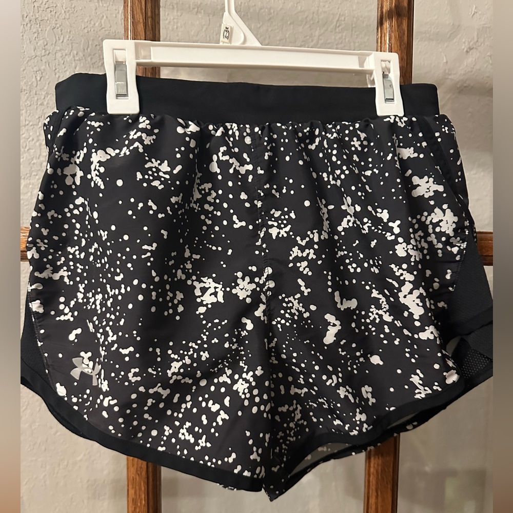 Black and White Under Armor Women's Shorts